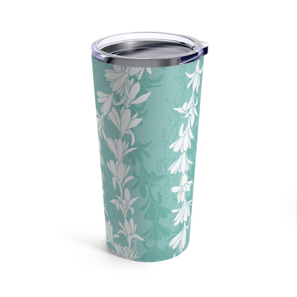 Tumbler 20oz- Tuberoses for Nohea (Seagreen)