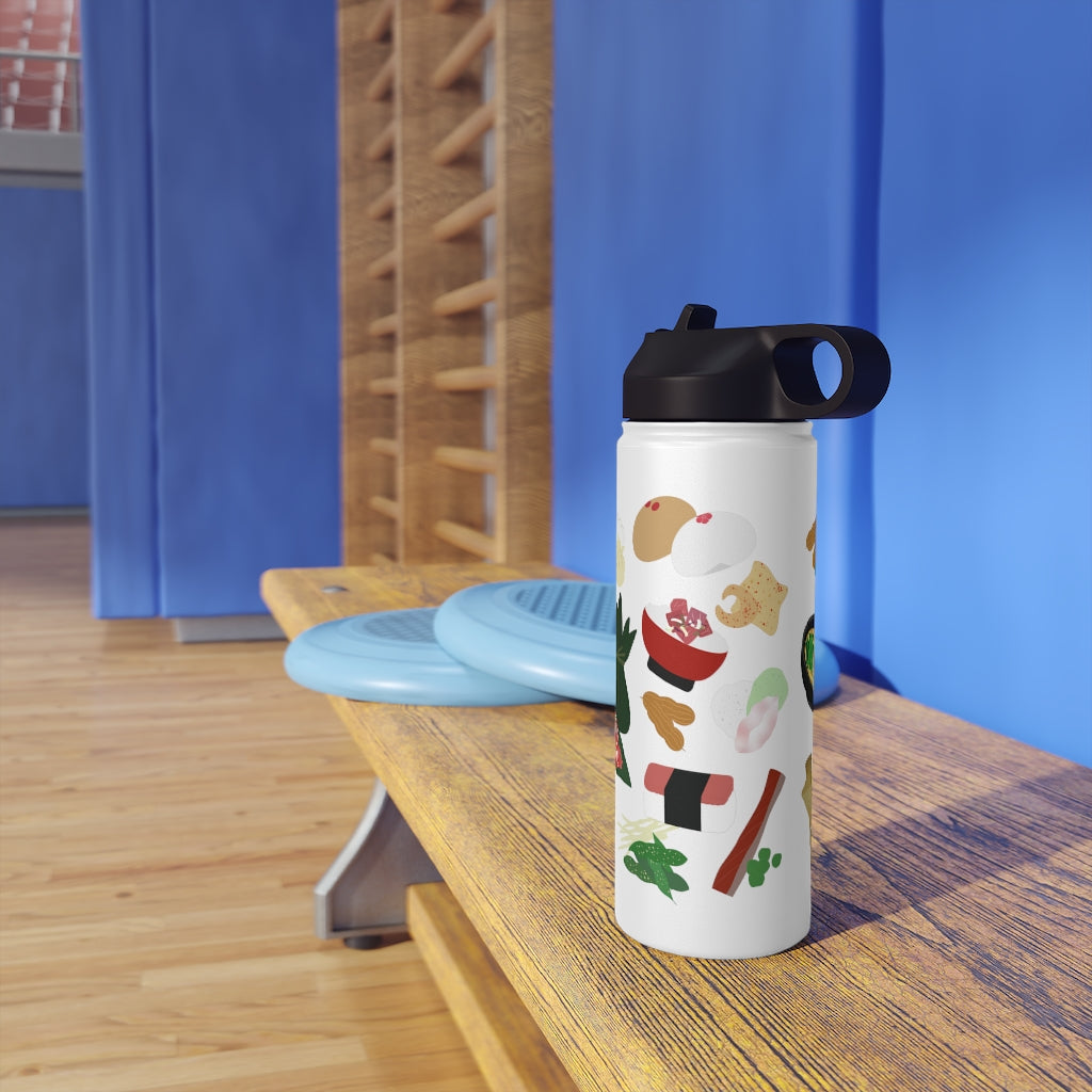 Water Bottle, 3 sizes, Stainless Steel with Sip Straw- Broke Da Mouth
