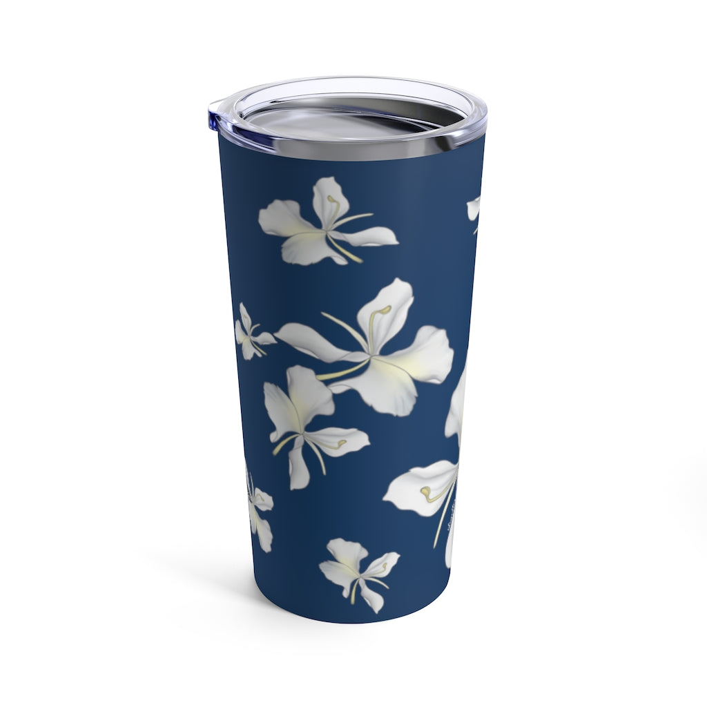 Tumbler 20oz- Awapuhi Falling (Navy Blue)
