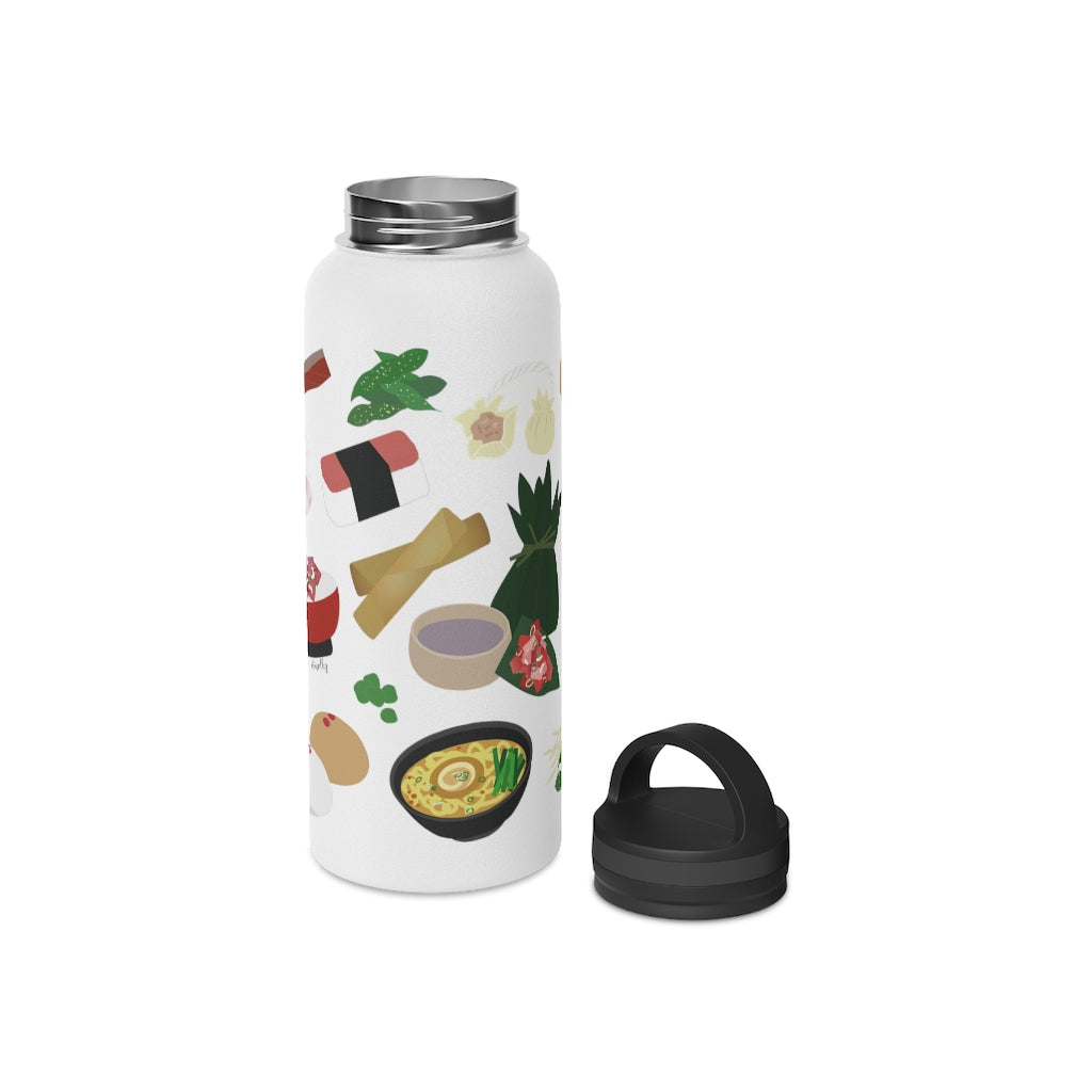 Water Bottle, 3 sizes, Stainless Steel with Handle Lid- Broke Da Mouth