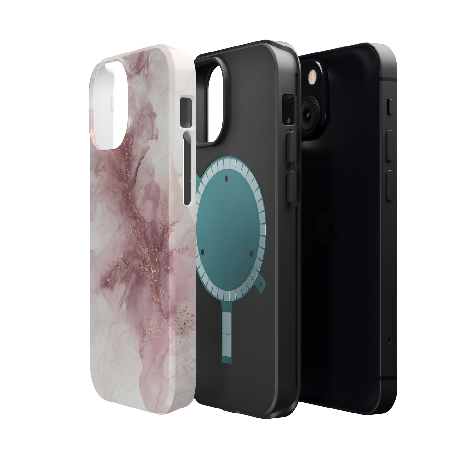 Pink Geode Alcohol Ink Art, MagSafe