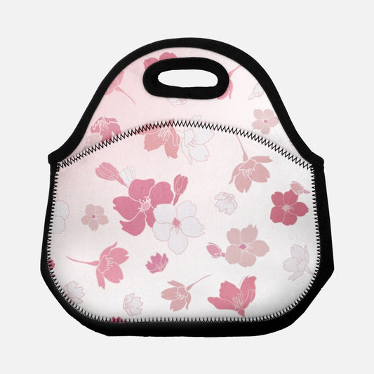 Lunch Tote Bag- Falling Sakura Cherry Blossoms