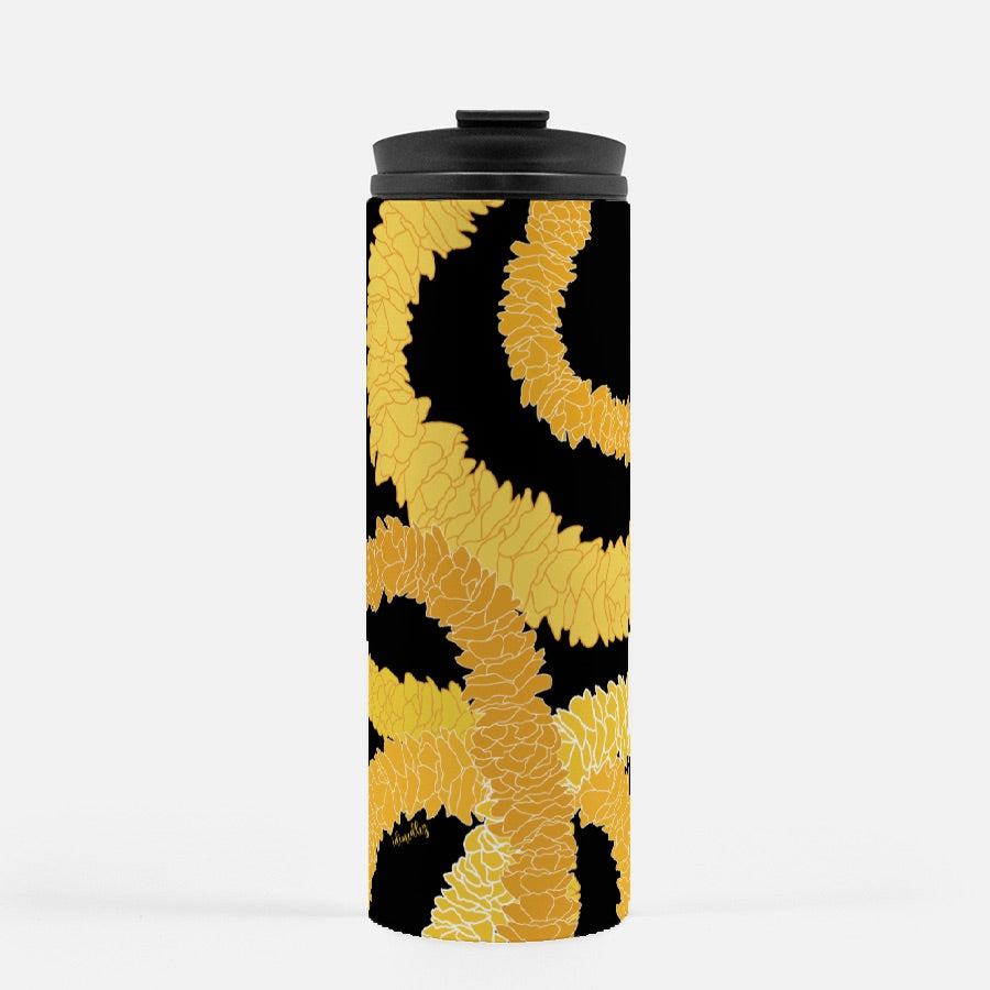 Thermal Tumbler 16 oz- Ilima Lei (Black)
