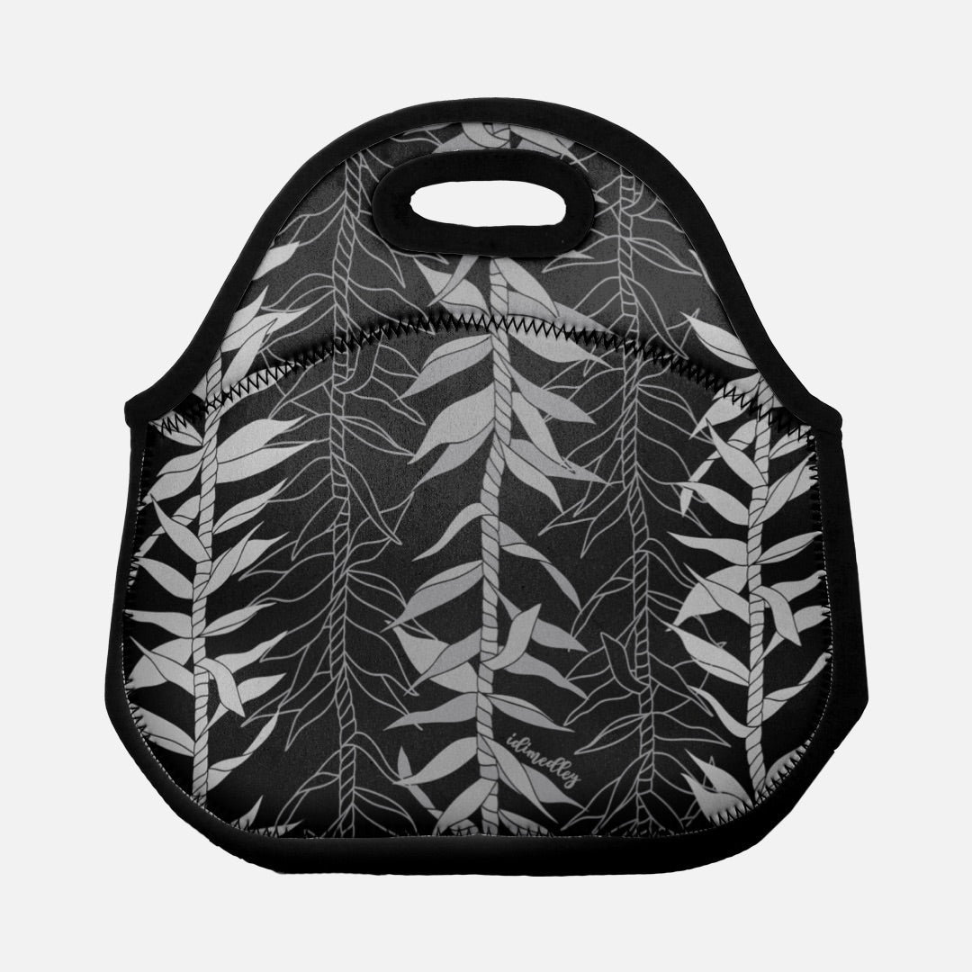 Lunch Tote Bag- Ti Leaf Lucky Leis (Shadows)