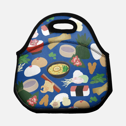 Lunch Tote Bag- Hawaii’s Broke Da Mouth (Blue)