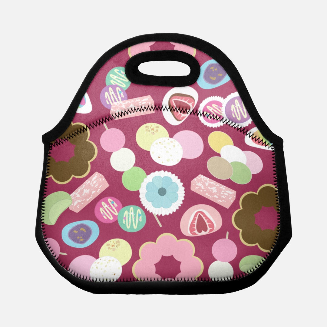 Lunch Tote Bag- Mochi Magic (Berry)
