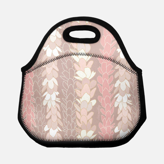 Lunch Tote Bag- Pakalana Stringing Peach