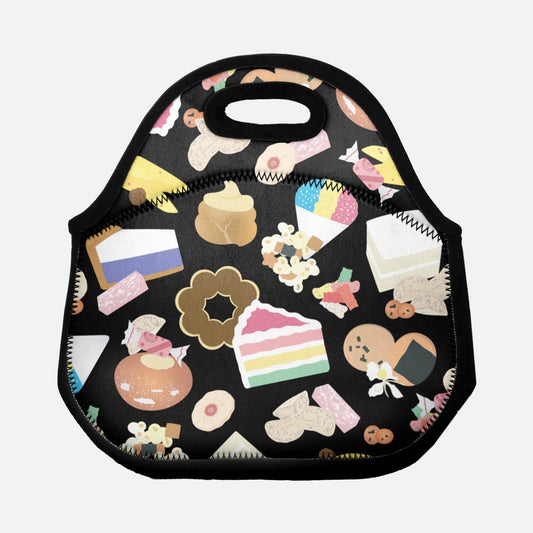 Lunch Tote Bag- Hawaii’s Sweet and Savory Snacks (Black)