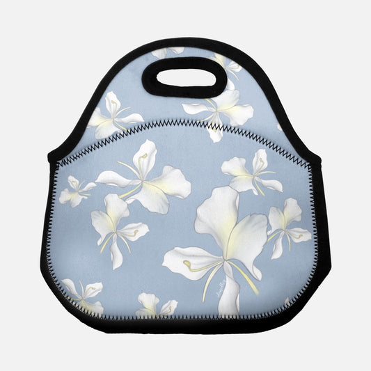 Lunch Tote Bag- Awapuhi Falling (Cyan)