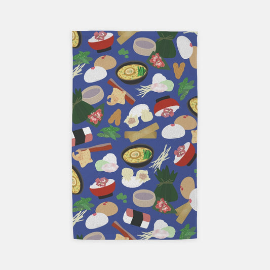 Microfiber Terry Dish or Hand Towel- Broke Da Mouth (Blue)