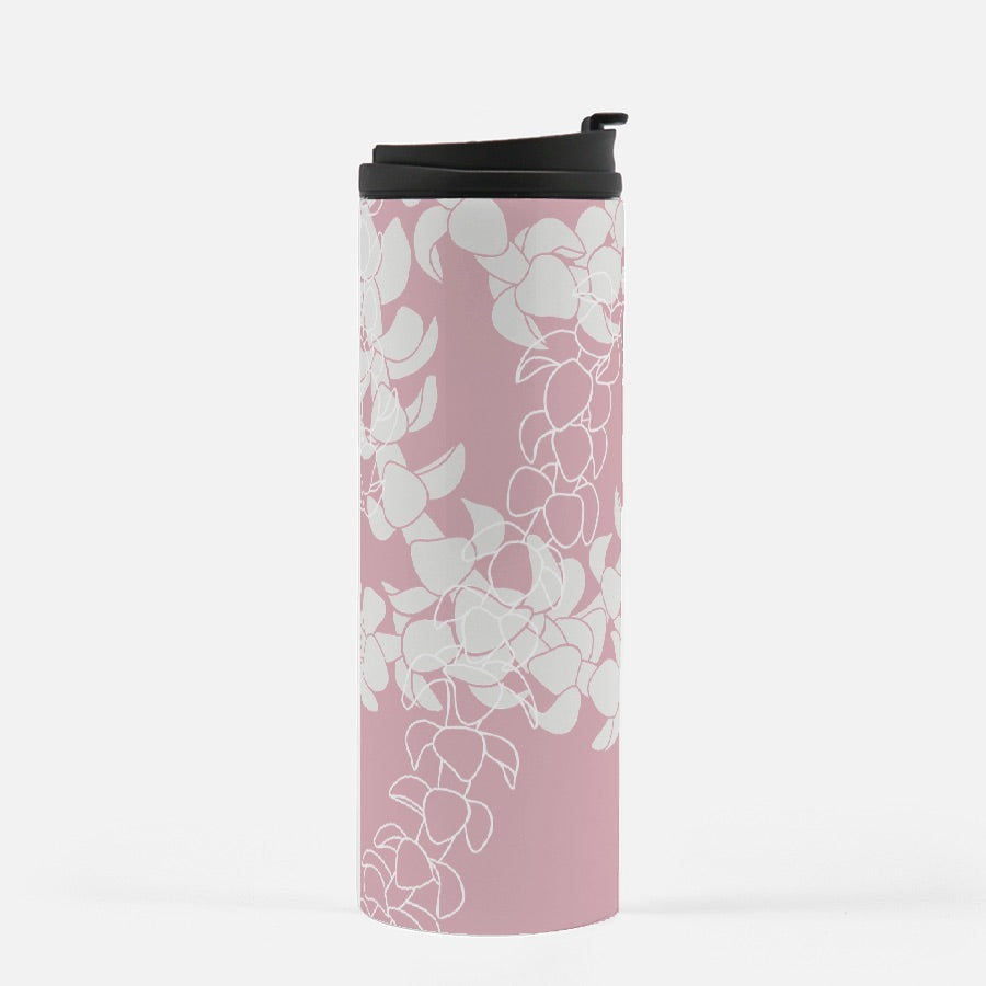 Thermal Tumbler 16 oz- Puakenikeni Lei (Rosey Pink)