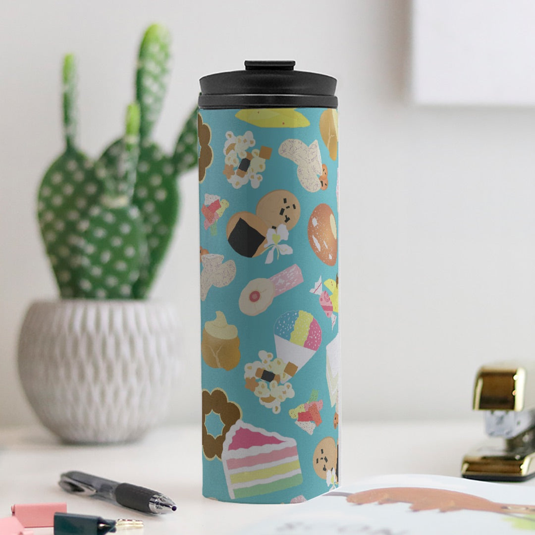 Thermal Tumbler 16 oz- Sweet and Savory Snacks (Light Blue)