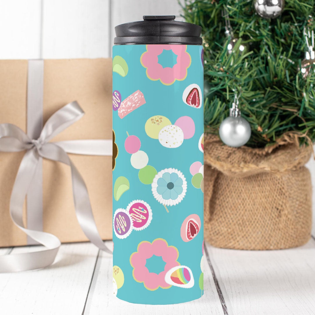 Thermal Tumbler 16 oz- Mochi Magic (Light Blue)
