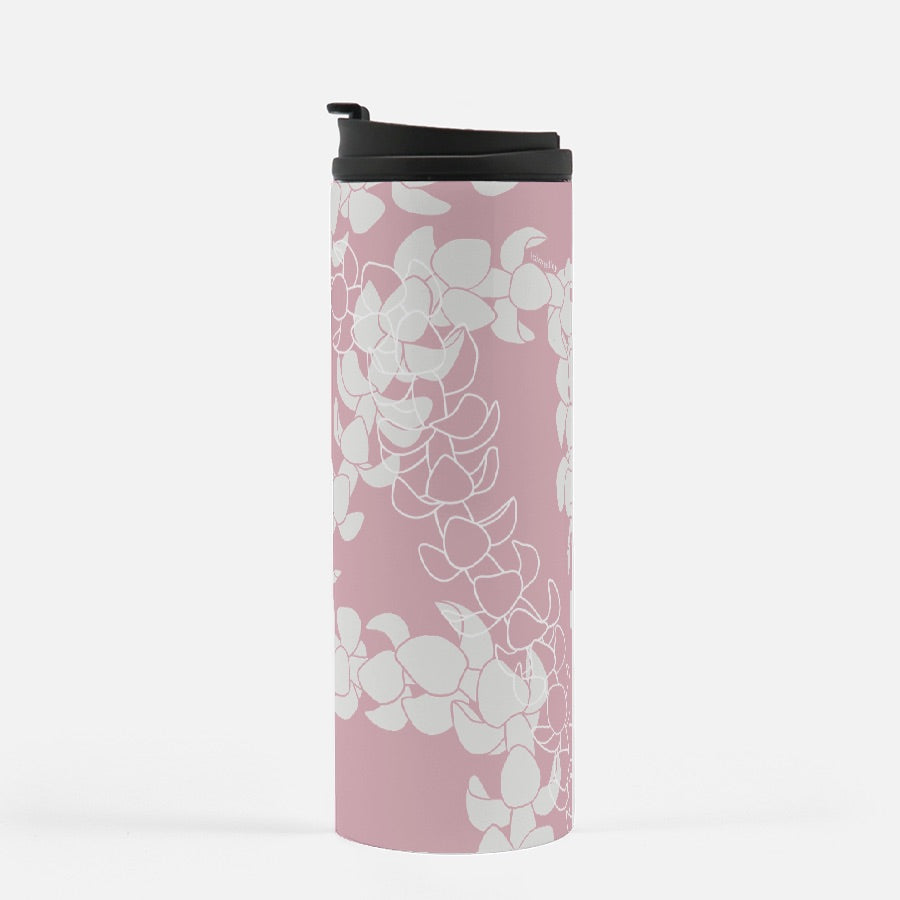 Thermal Tumbler 16 oz- Puakenikeni Lei (Rosey Pink)
