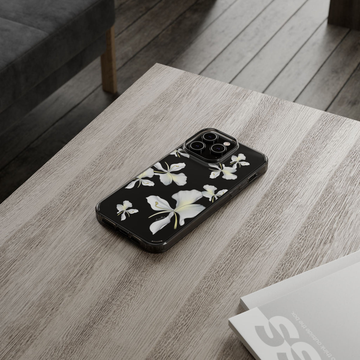 Awapuhi Butterfly Ginger Falling Flowers CLEAR Case