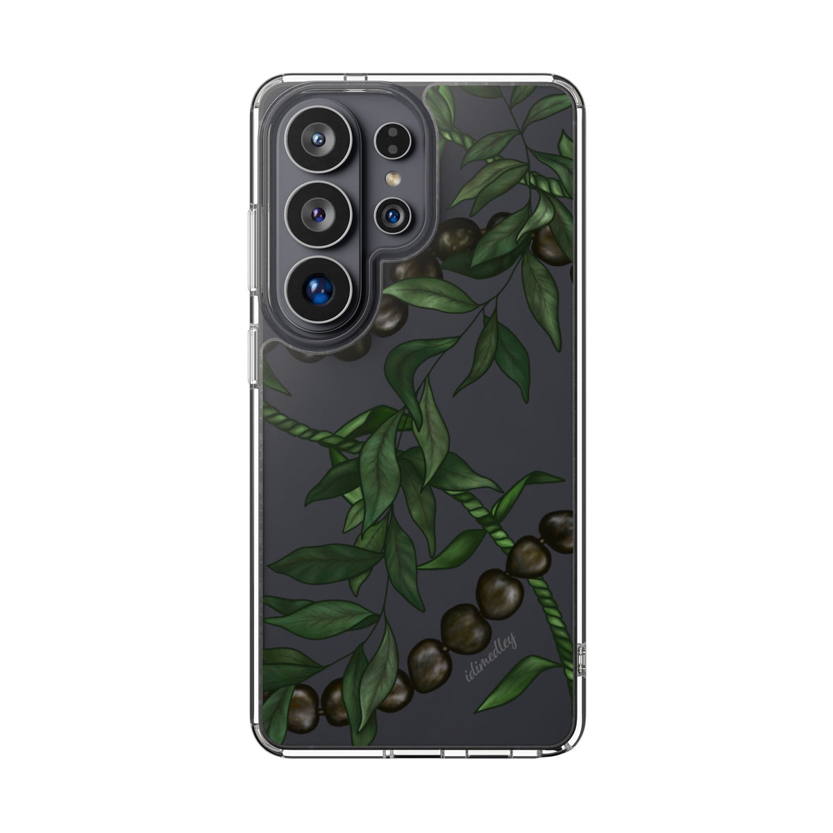 Kukui Nut, Maile and Ti Leaf Lei CLEAR Case