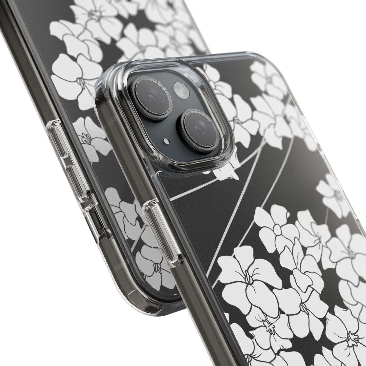 Puakenikeni En Face Flower Swirls CLEAR Case