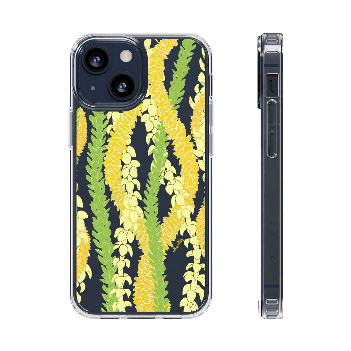 Triple Strand Ilima, Pakalana and Puakenikeni Lei CLEAR Case
