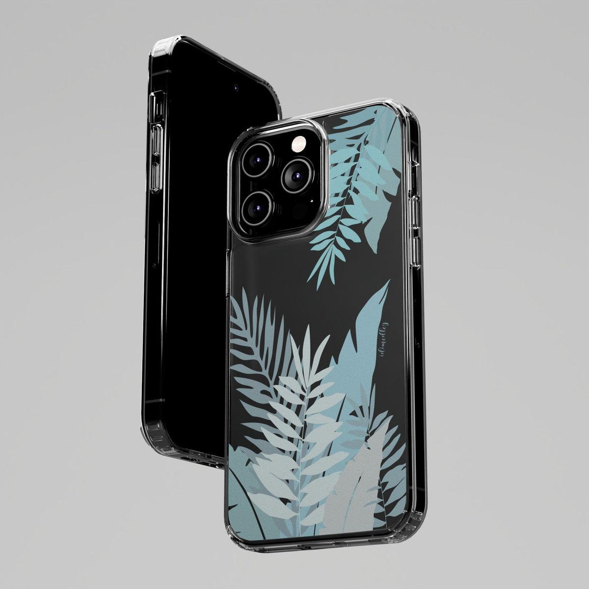 Whispering Leaves (Blue) CLEAR Case