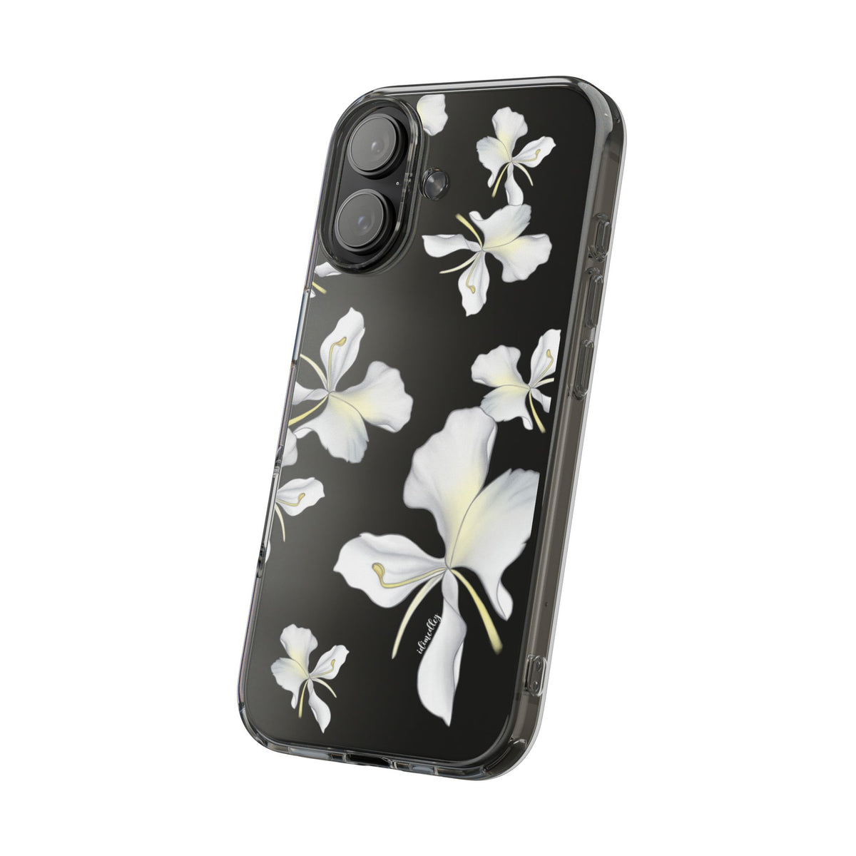 Awapuhi Butterfly Ginger Falling Flowers CLEAR Case
