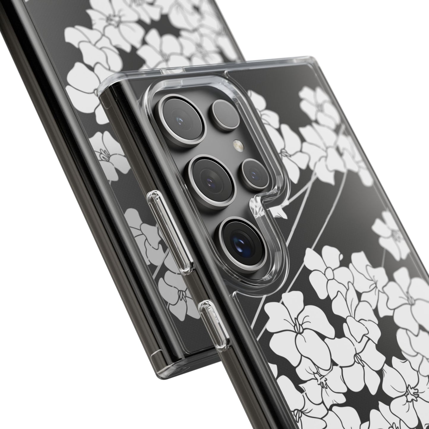 Puakenikeni En Face Flower Swirls CLEAR Case