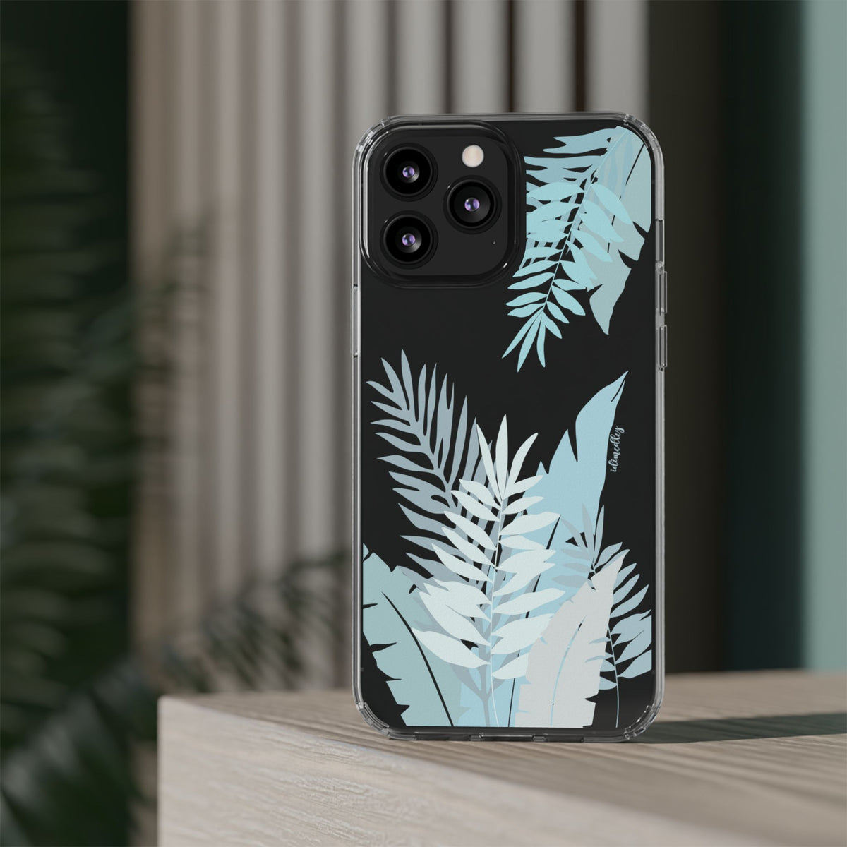 Whispering Leaves (Blue) CLEAR Case
