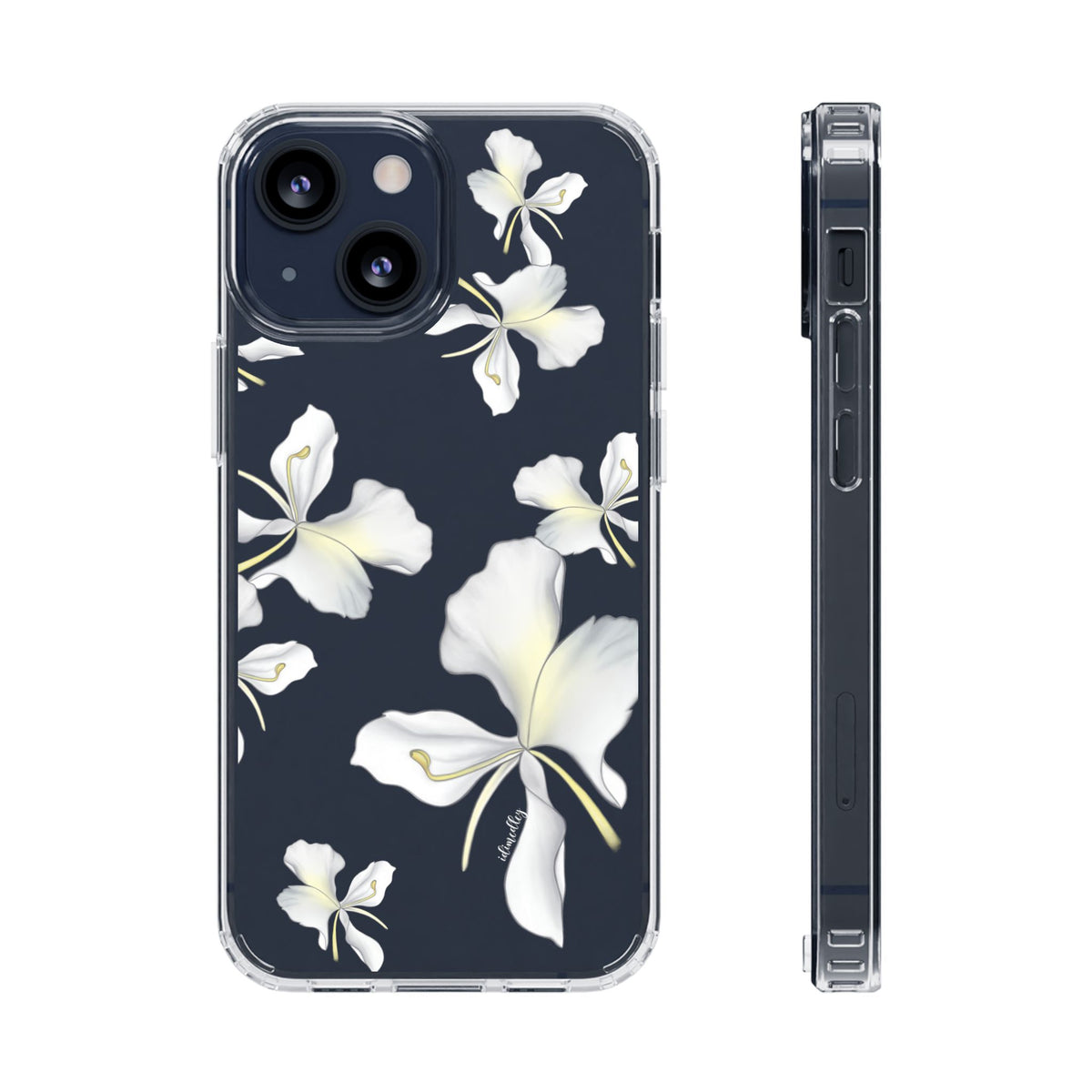 Awapuhi Butterfly Ginger Falling Flowers CLEAR Case