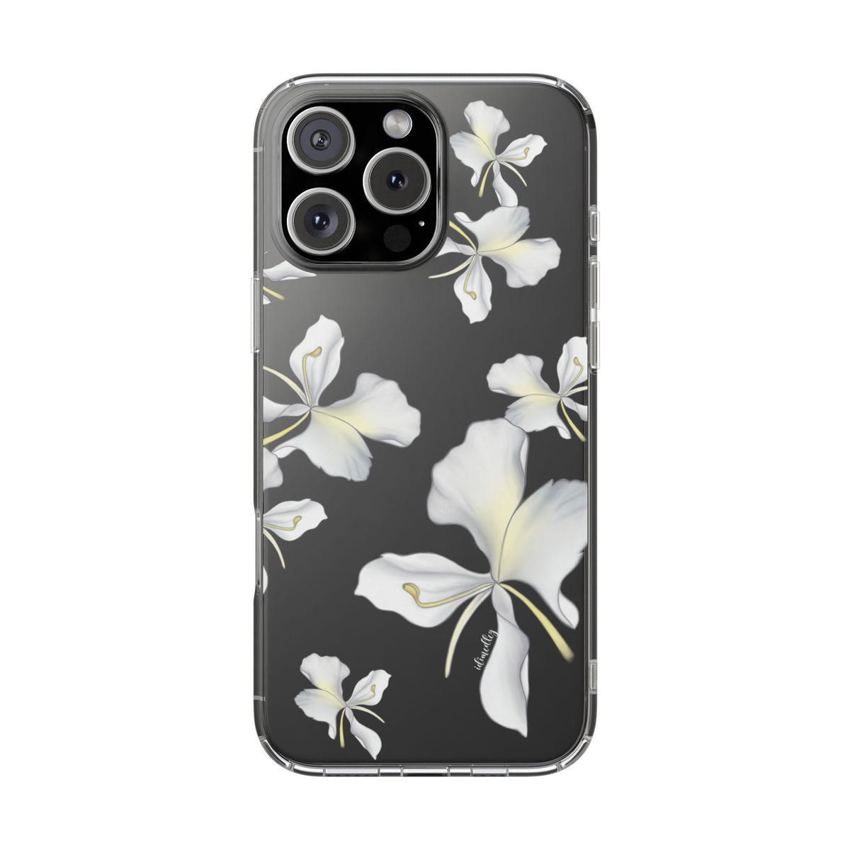Awapuhi Butterfly Ginger Falling Flowers CLEAR Case