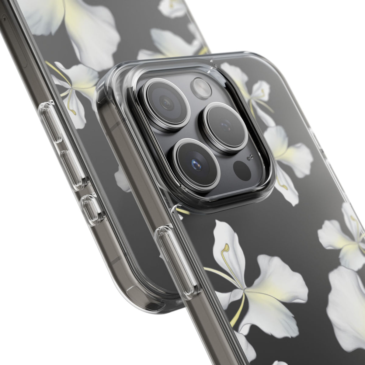 Awapuhi Butterfly Ginger Falling Flowers CLEAR Case