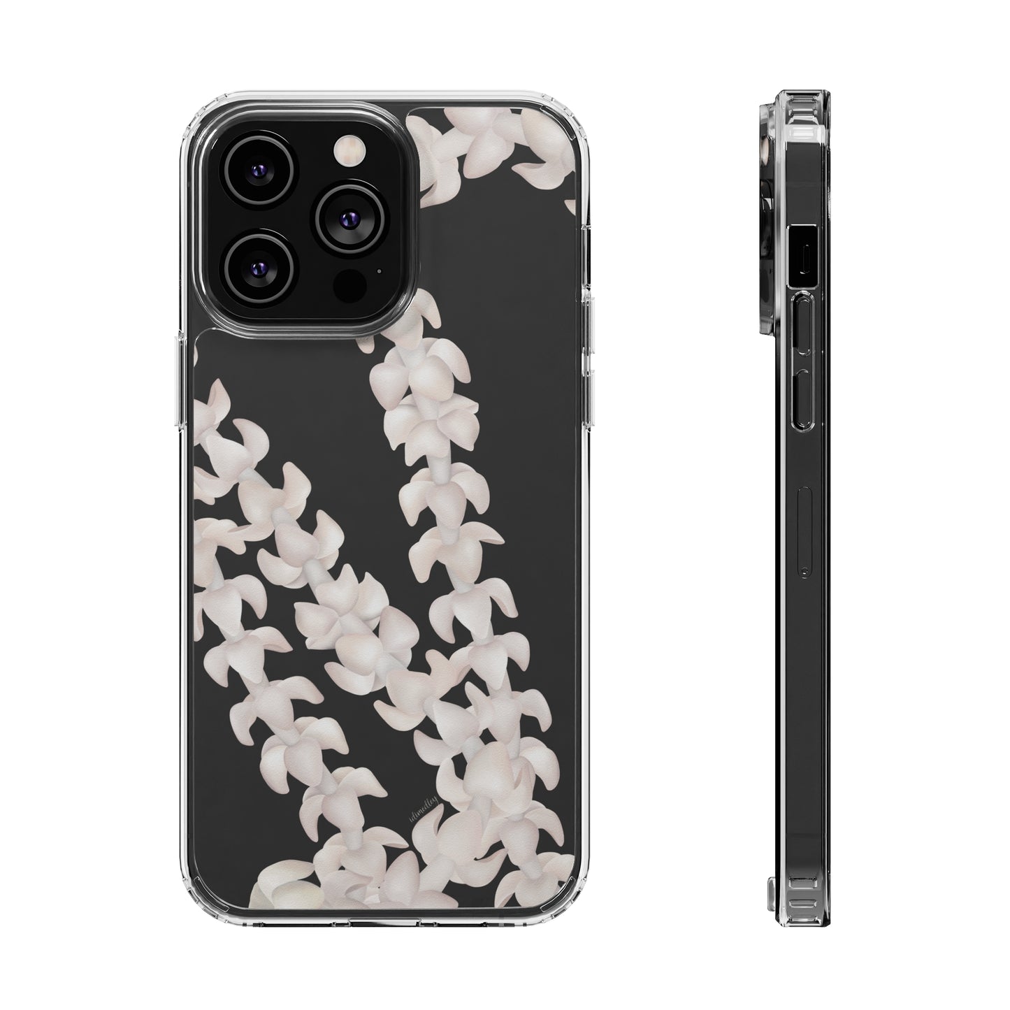 Puakenikeni Lei Blushing CLEAR Case