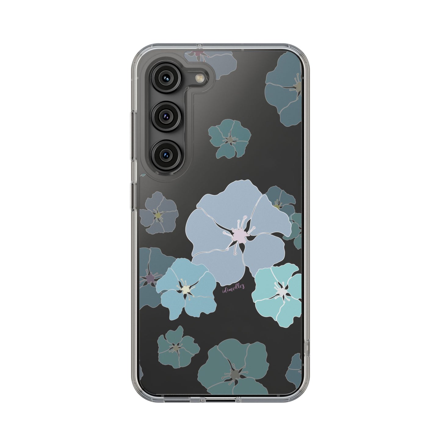 Ilima Flowers Blue CLEAR Case