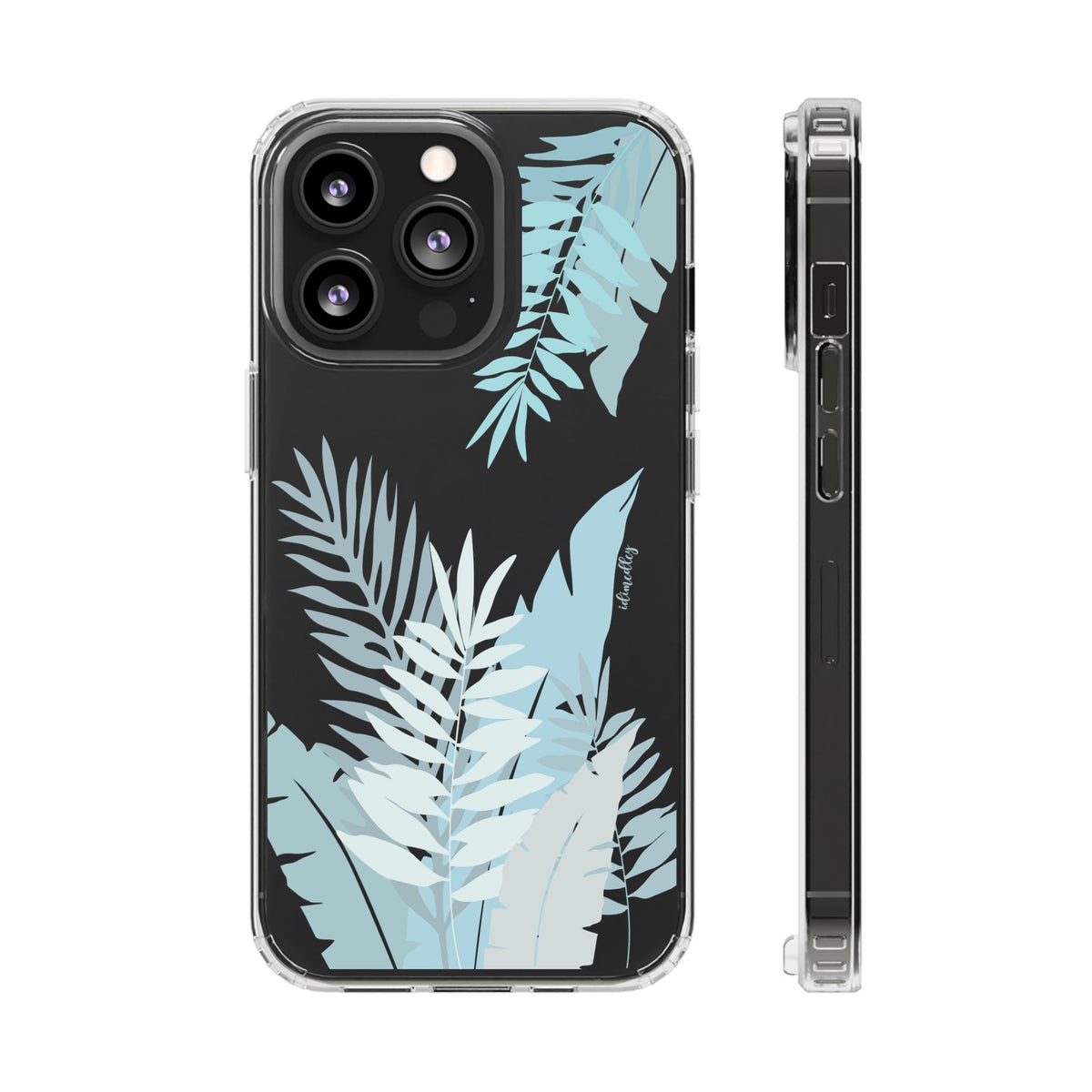 Whispering Leaves (Blue) CLEAR Case