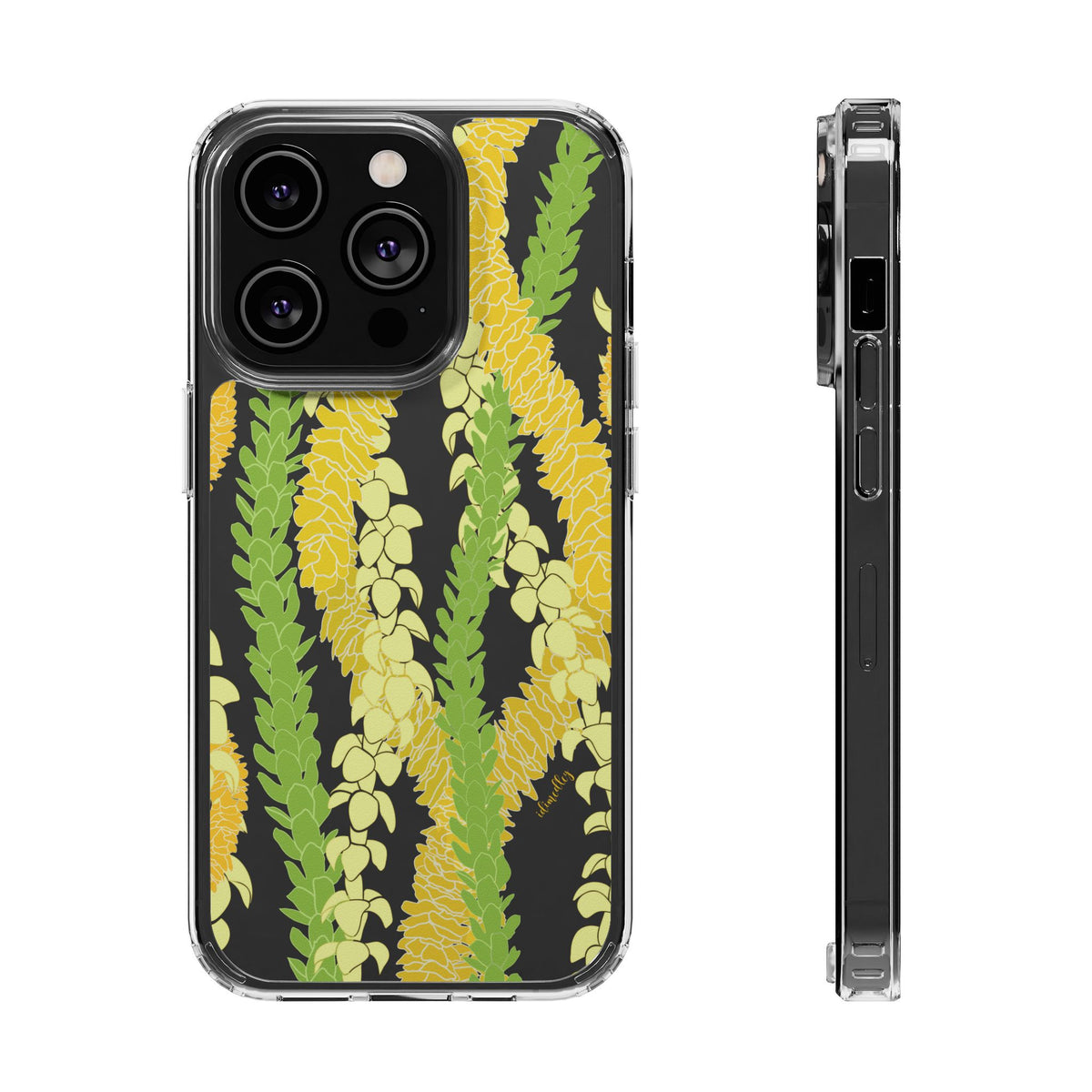 Triple Strand Ilima, Pakalana and Puakenikeni Lei CLEAR Case