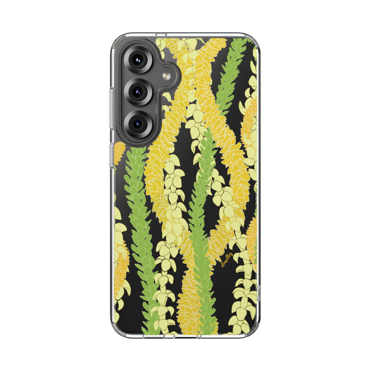 Triple Strand Ilima, Pakalana and Puakenikeni Lei CLEAR Case
