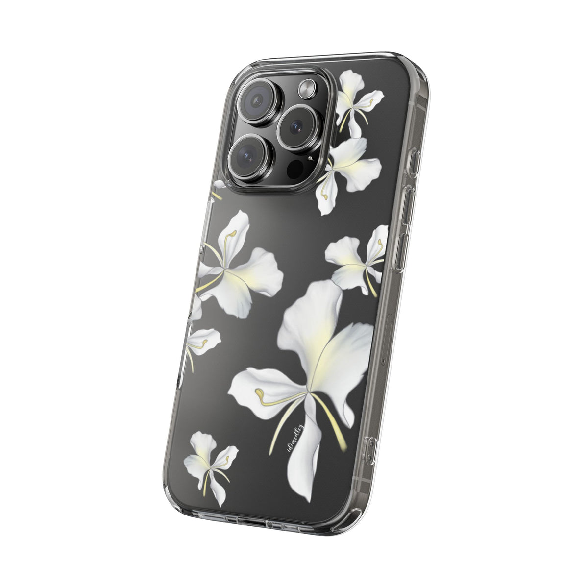 Awapuhi Butterfly Ginger Falling Flowers CLEAR Case