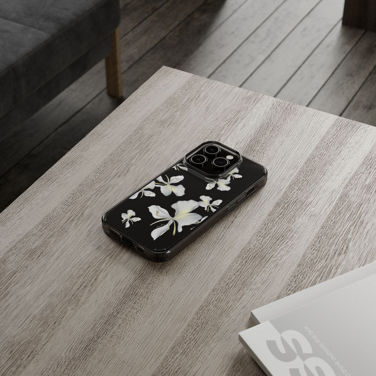 Awapuhi Butterfly Ginger Falling Flowers CLEAR Case