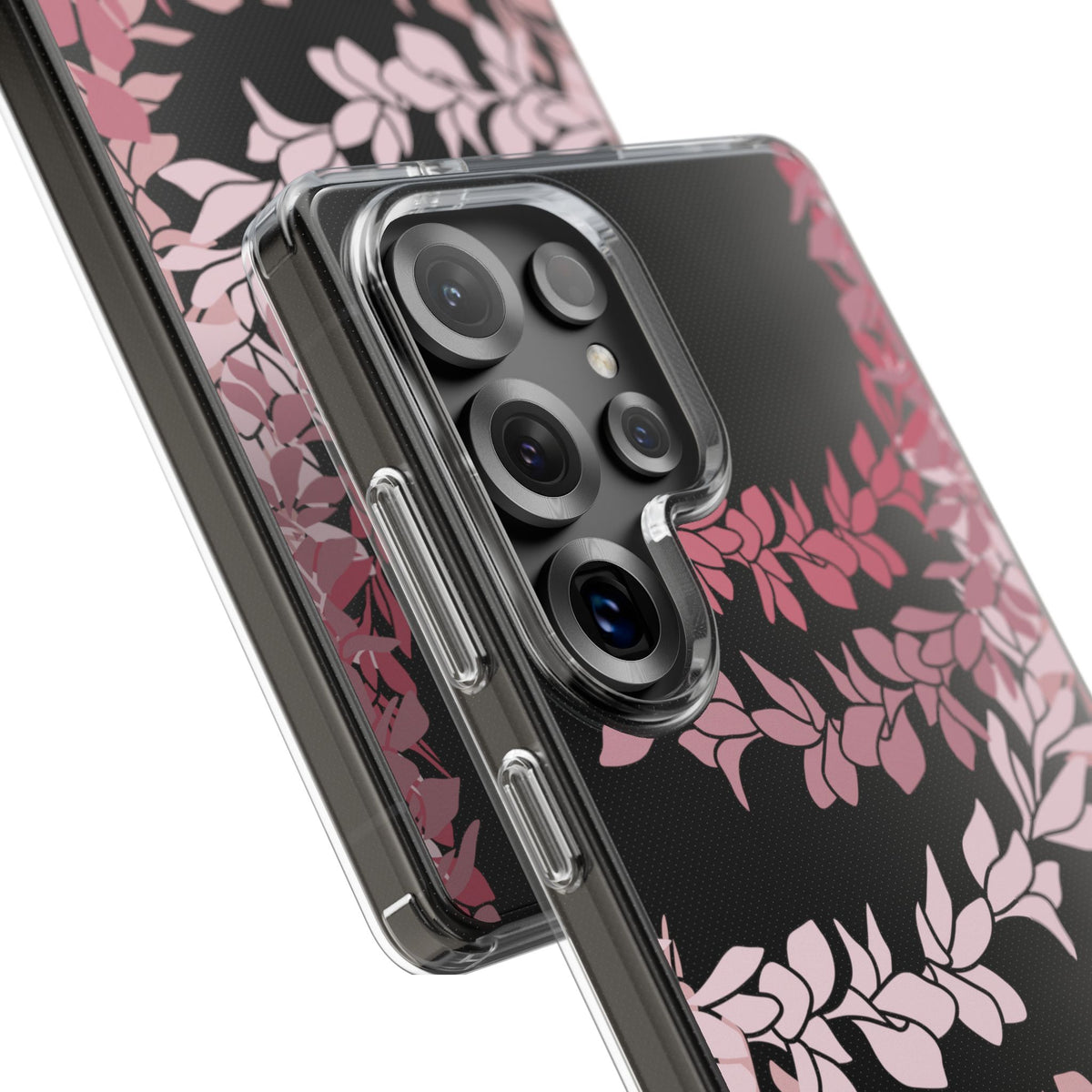 Plumeria Lei in Color Me Pinks CLEAR Case