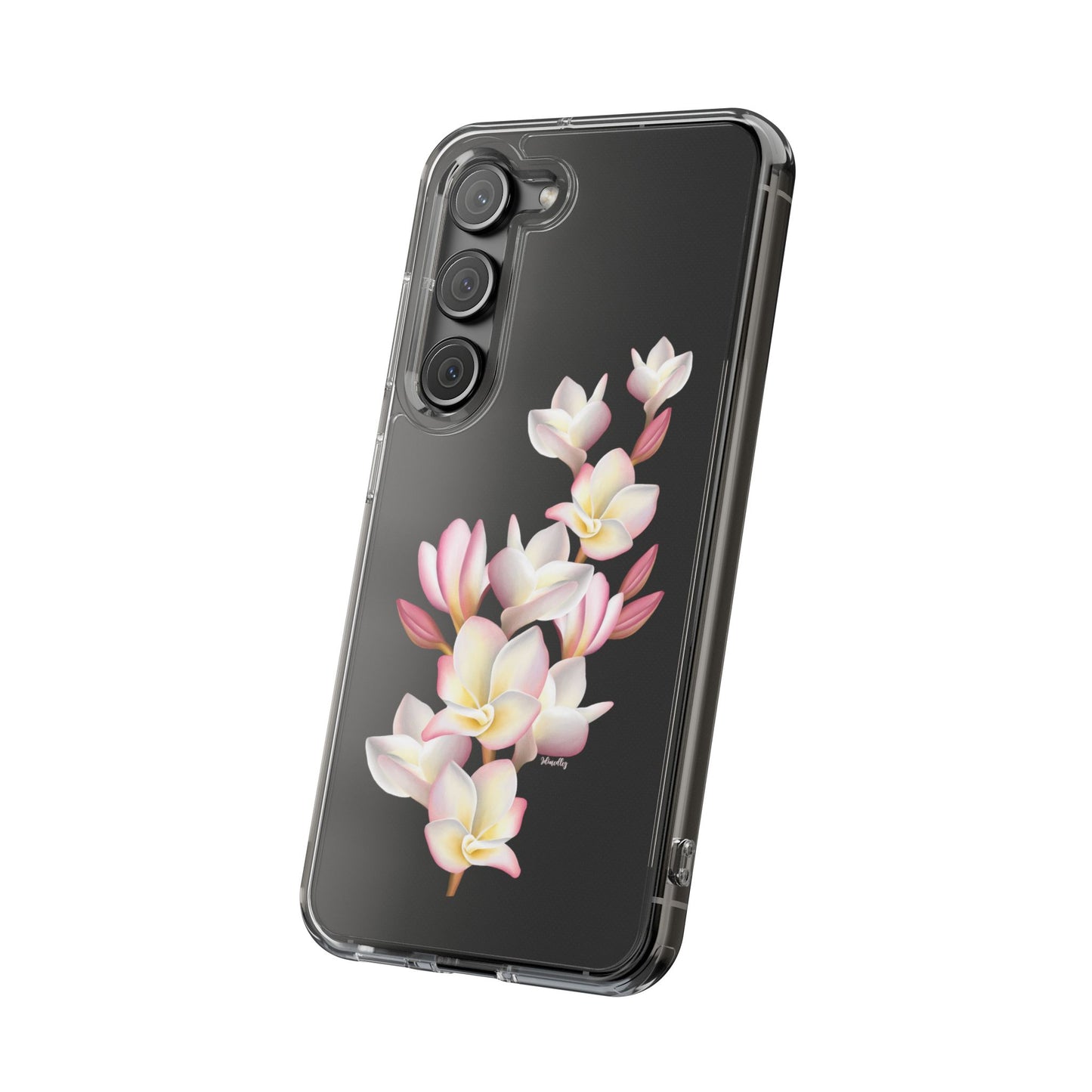 Pink Plumeria Cluster CLEAR Case