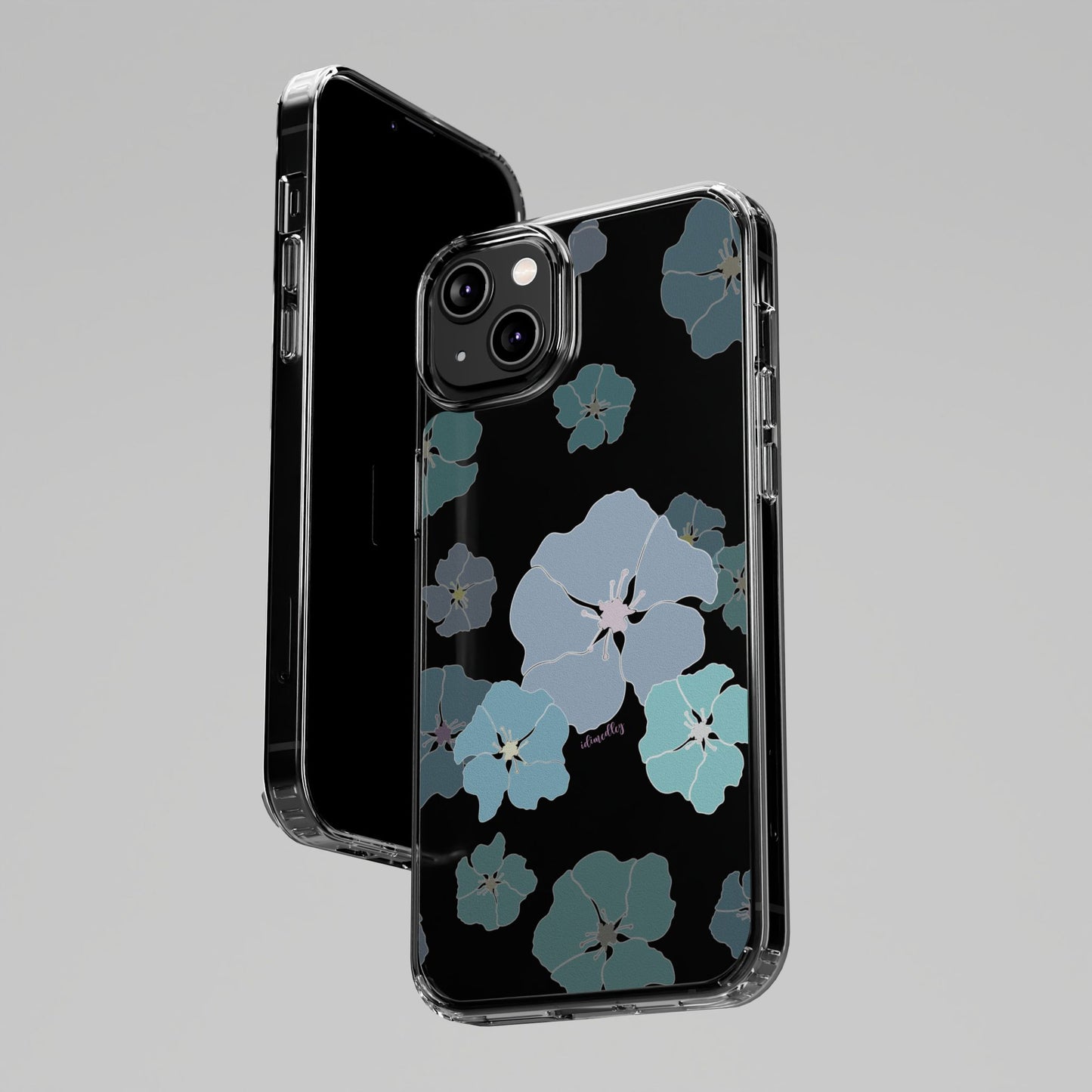 Ilima Flowers Blue CLEAR Case