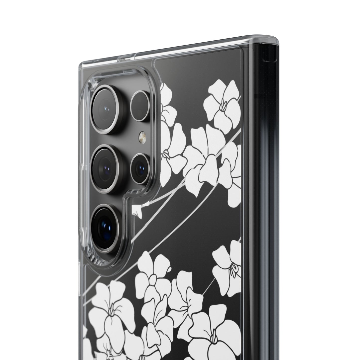 Puakenikeni En Face Flower Swirls CLEAR Case