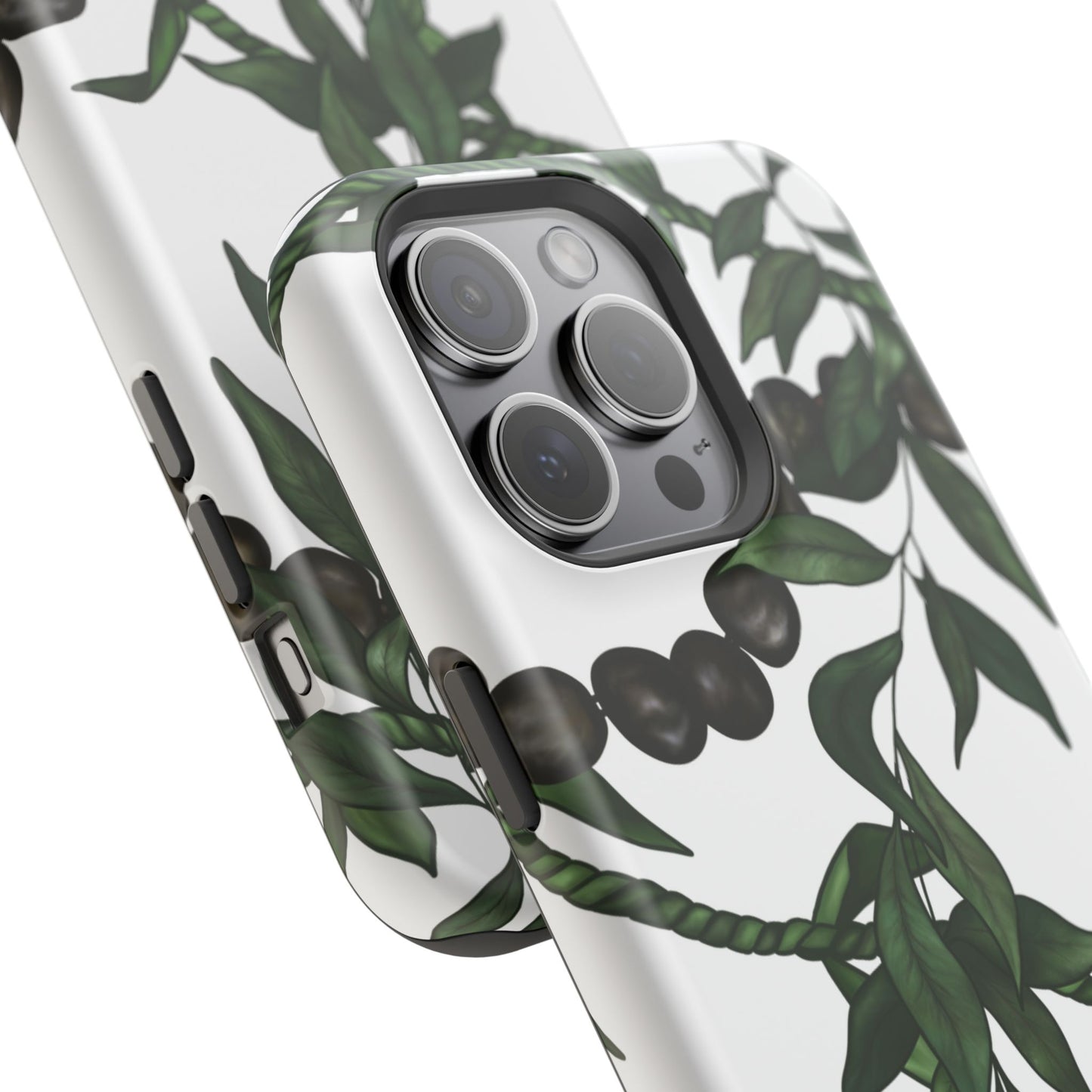 Kukui Nut, Maile, Ti Leaf Lei (White), MagSafe