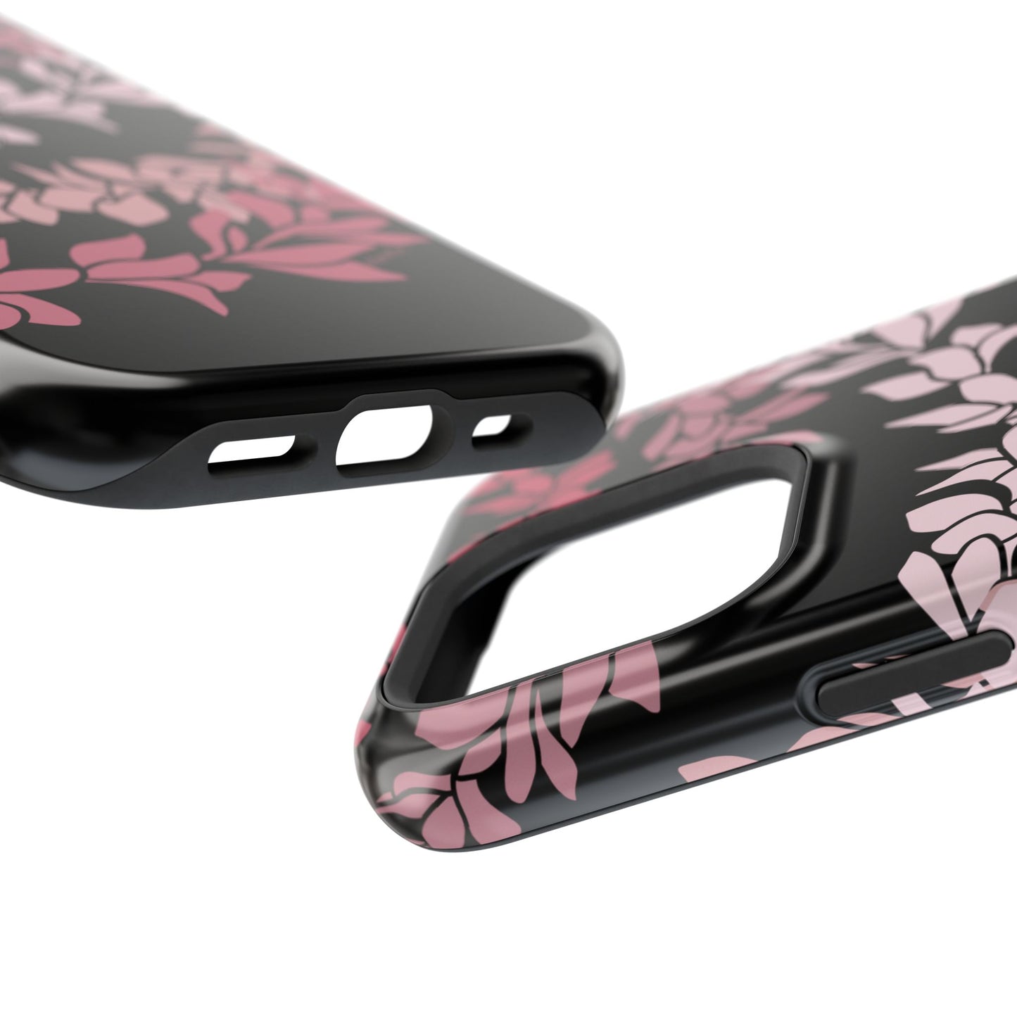 Plumeria Leis in Color Me Pinks (Black)