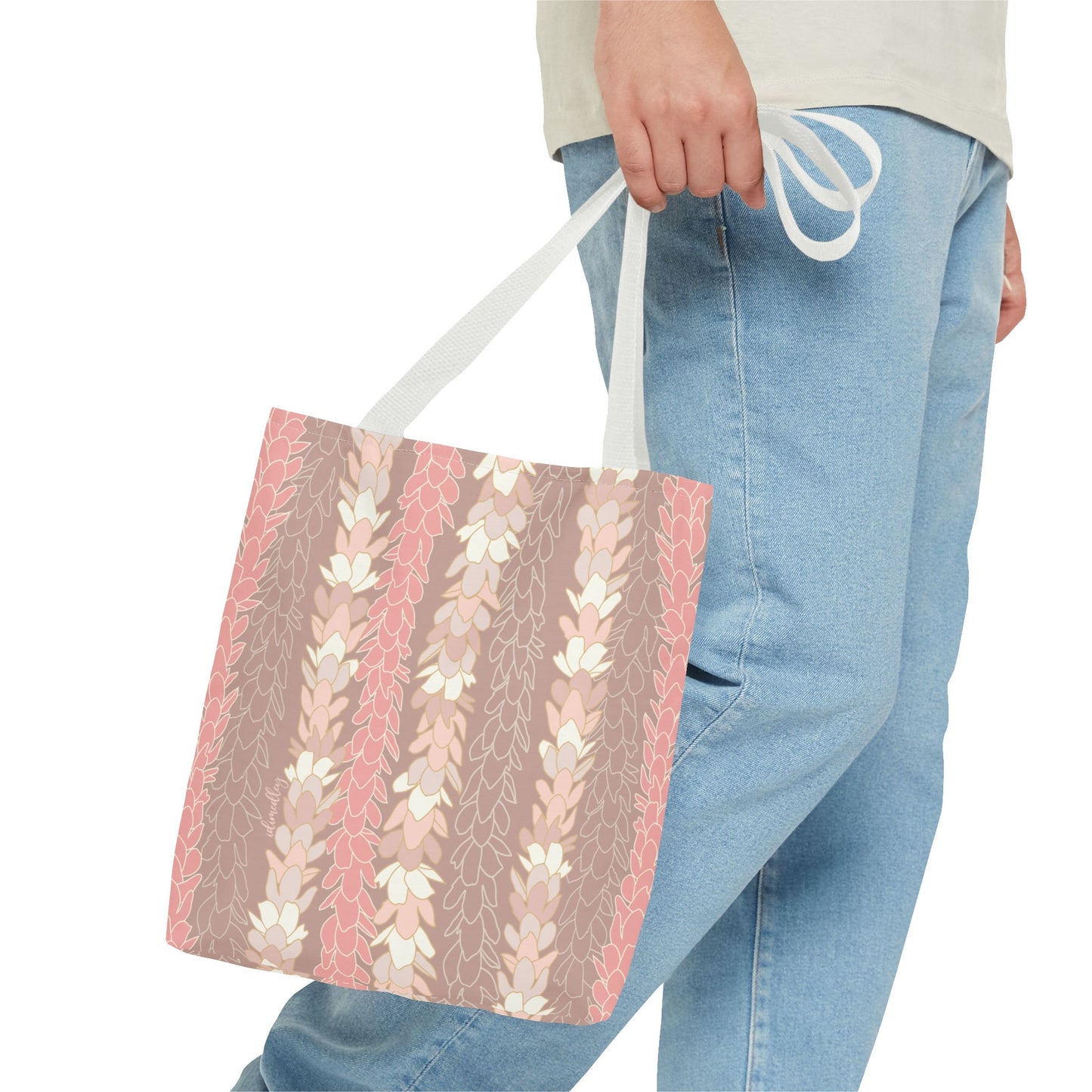 Tote Bag- Pakalana Stringing Peach