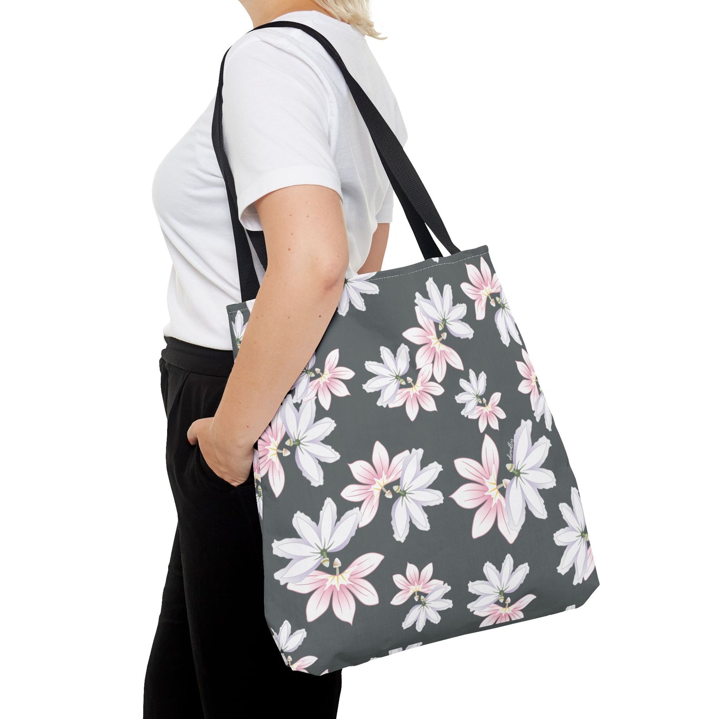 Tote bag- Naupaka Love Story (Dark Gray)