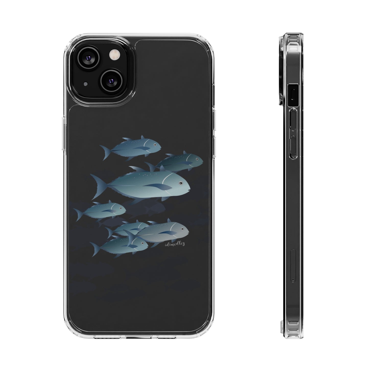 Ulua, Blue Trevally Fish CLEAR Case