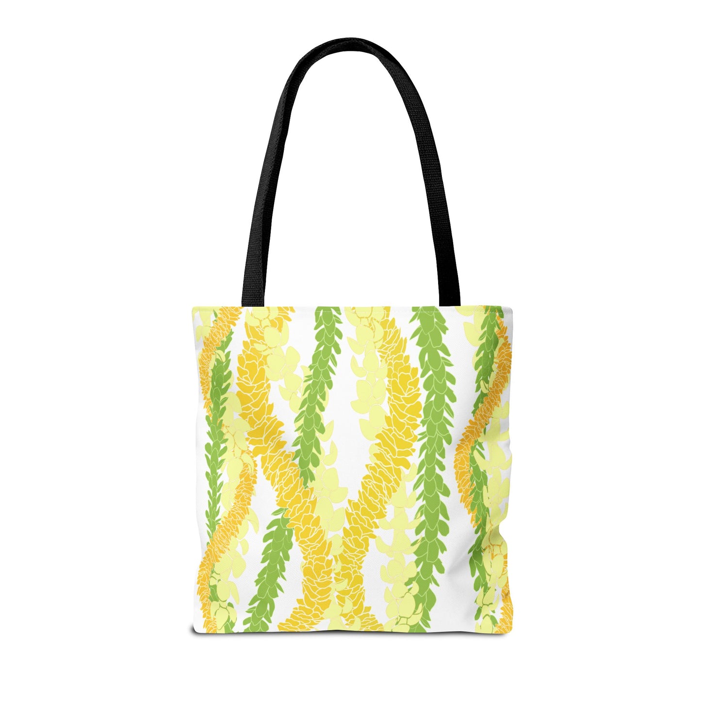 Tote bag- Triple Strand Puakenikeni, Pakalana and Ilima Leis, White