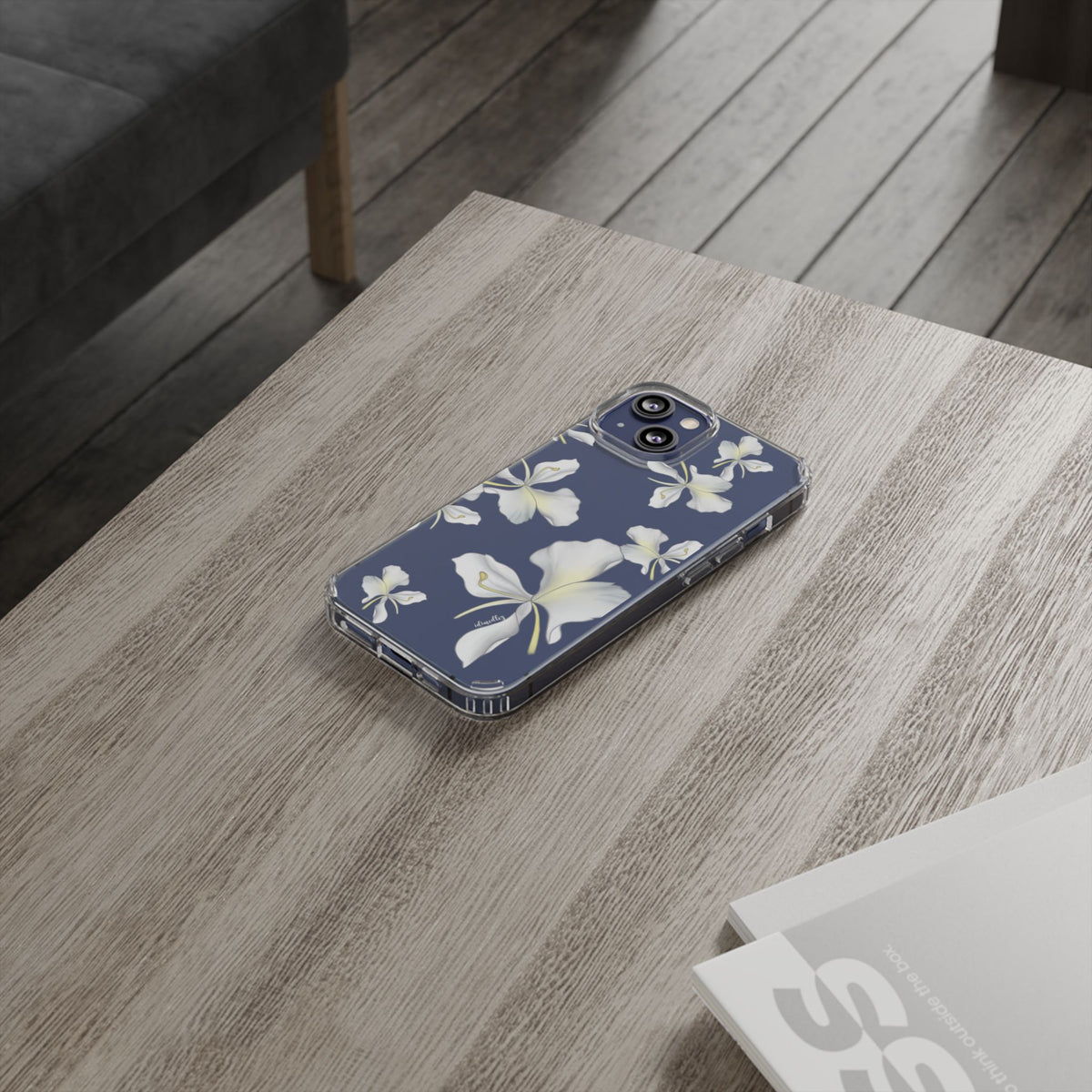 Awapuhi Butterfly Ginger Falling Flowers CLEAR Case