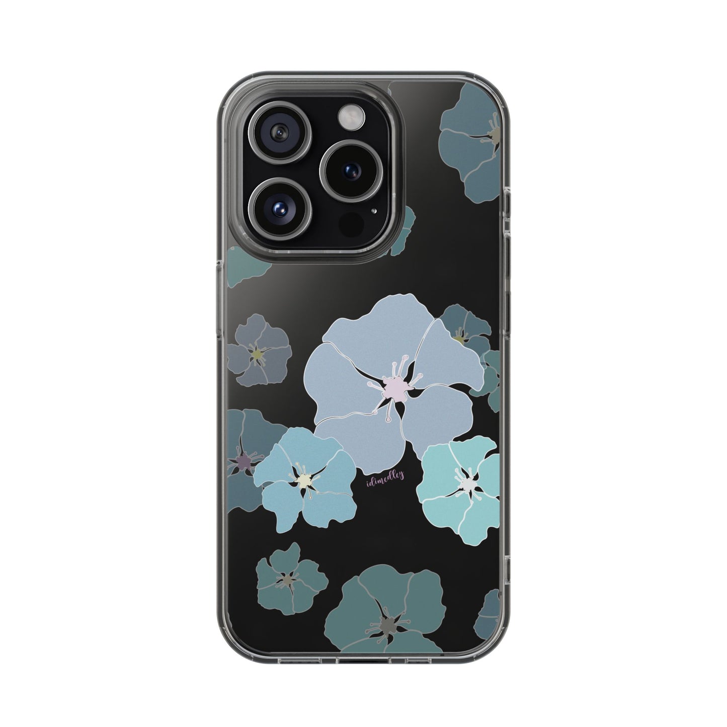 Ilima Flowers Blue CLEAR Case