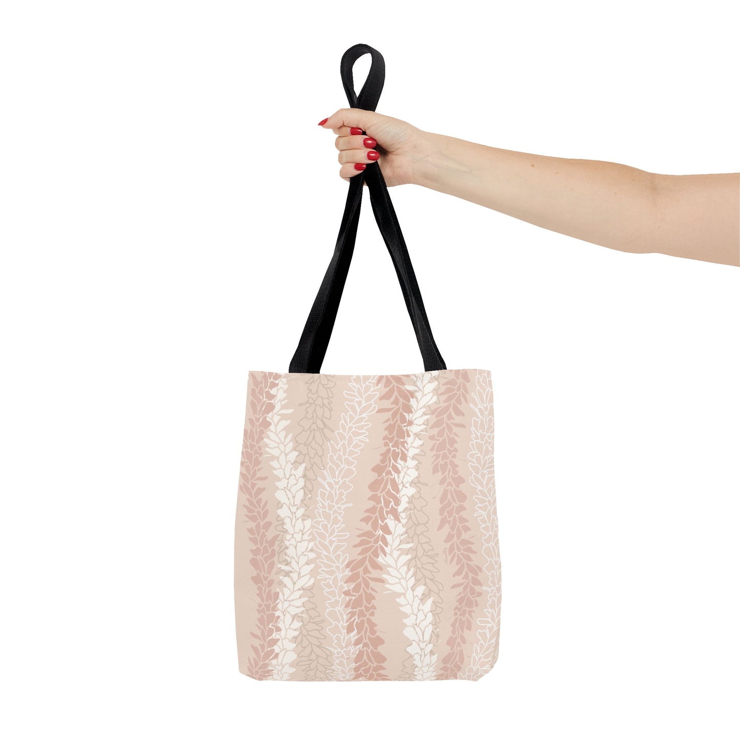 Tote bag- White Ginger Kisses in Peach