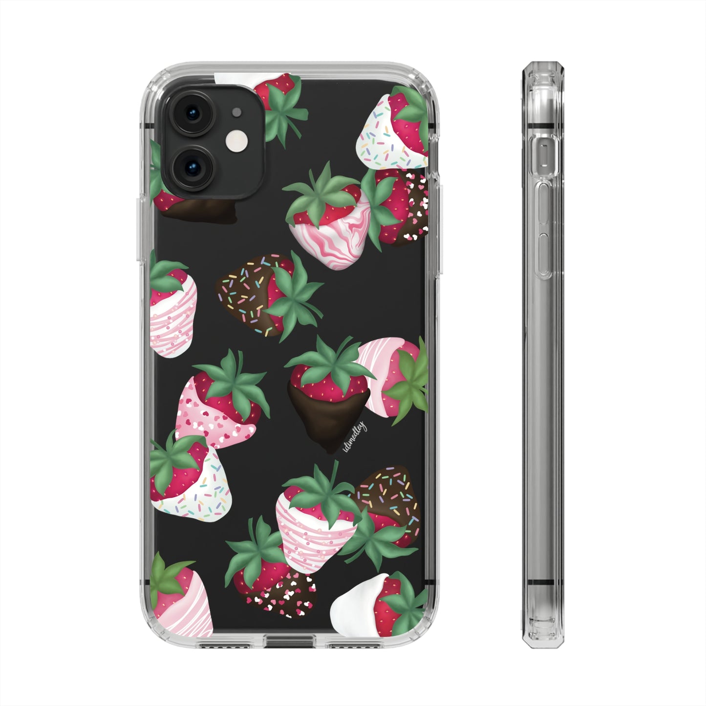 Strawberry Dipped Confections CLEAR Case